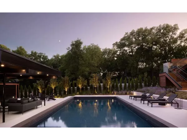 biały taras biały basem