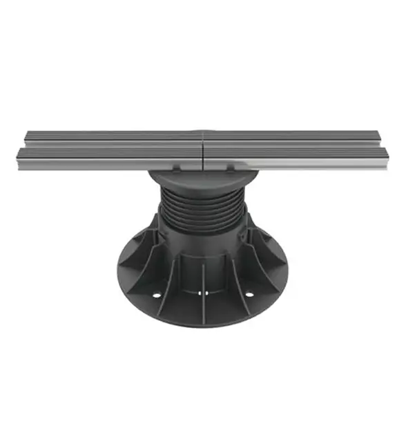 montaż płytek na tarasie za pomocą legarów z aluminium