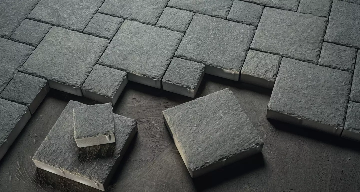 nowoczesna kostka brukowa szara