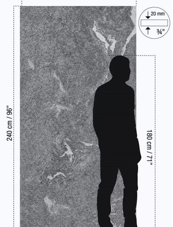 120 x 240 płytka wielkoformatowa szara